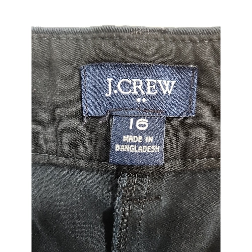 Ladies J. Crew Re-Imaged Black Shorts Size 16 w/6" Inseam - Picture 7 of 9